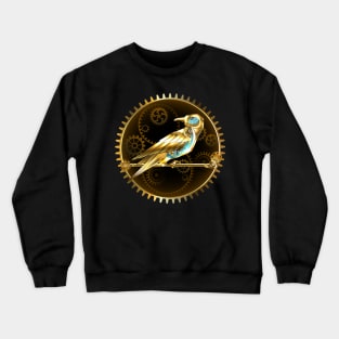 Mechanical Bird ( Steampunk Bird ) Crewneck Sweatshirt